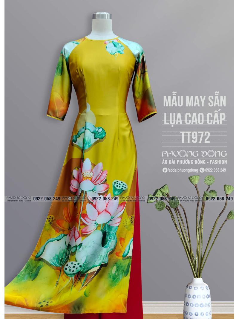 Áo Dài Truyền Thống Lụa Cao Cấp TT972
